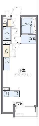 ミランダTSUNOSHITA(ワンルーム/1階)の間取り写真