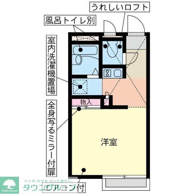 ポコアポコ(1K/1階)の間取り写真