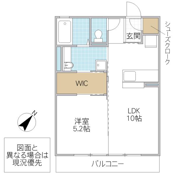 ペーシュ コモドA(1LDK/2階)の間取り写真