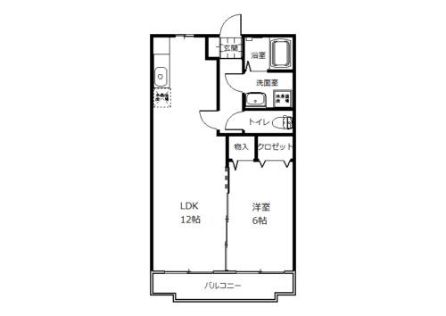 MS大貫(1LDK/1階)の間取り写真