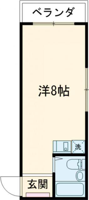 カルミアハウス(ワンルーム/3階)の間取り写真