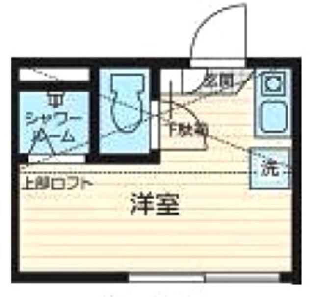 カハラ西小岩(ワンルーム/2階)の間取り写真