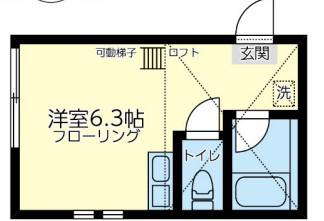 クラブザユナイト グレンフィールド(ワンルーム/1階)の間取り写真