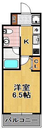 インザライフ大正RESIDENCE(1K/8階)の間取り写真