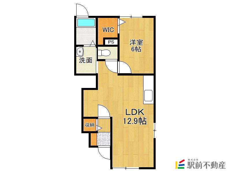ジェネシスIII番館(1LDK/1階)の間取り写真