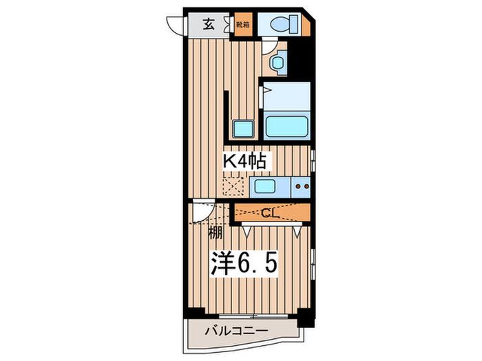 昴新瑞橋(1K/1階)の間取り写真