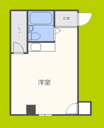 安野ビル(ワンルーム/3階)の間取り写真