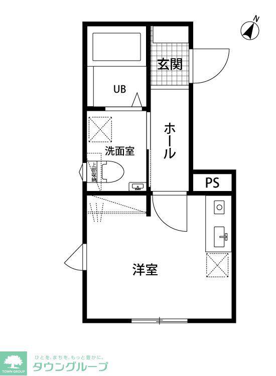 ドリームコート生麦(ワンルーム/3階)の間取り写真