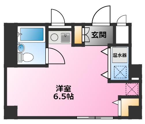 ウィングライフィア(ワンルーム/2階)の間取り写真