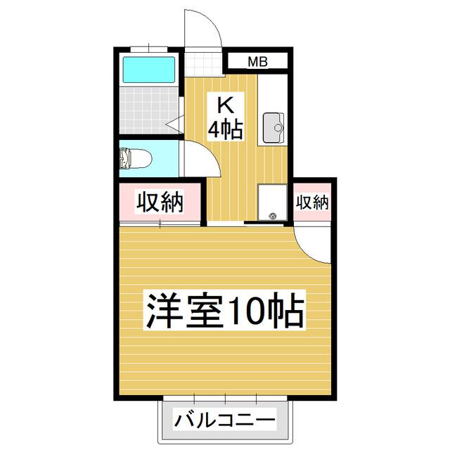 稼ぐ家姫 20号(1K/1階)の間取り写真