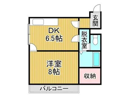 エースI(1DK/2階)の間取り写真