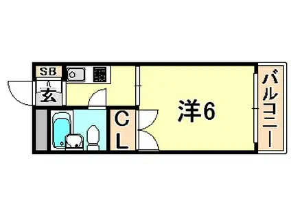たかくらハウス(1K/1階)の間取り写真