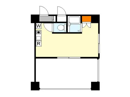 エクセル貴多川第3B棟(ワンルーム/5階)の間取り写真