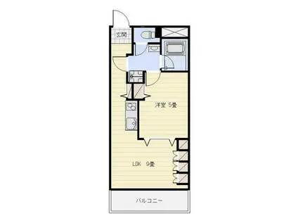 アルコV(1LDK/2階)の間取り写真