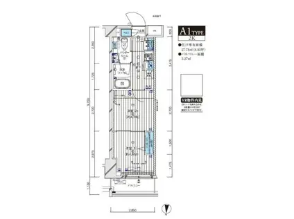 メインステージ本蓮沼(2K/4階)の間取り写真