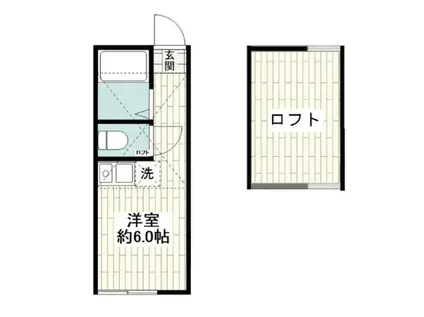 ラグランジュ星川(ワンルーム/1階)の間取り写真