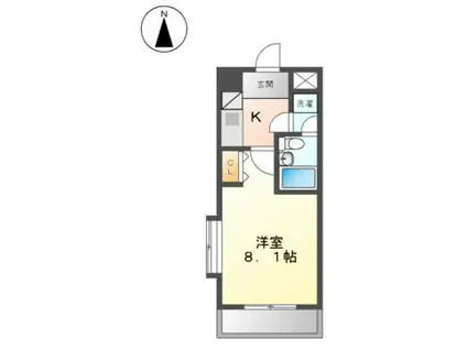 ライオンズマンション泉第2(1K/5階)の間取り写真