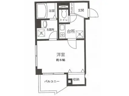 MONREVEーM・M(1K/4階)の間取り写真