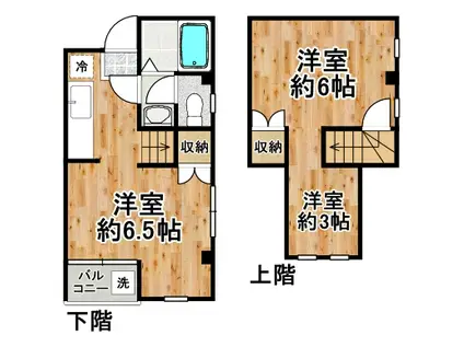 コーポエスワイ(2DK/7階)の間取り写真