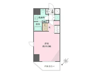 ラヴィーナ北上野(ワンルーム/5階)の間取り写真