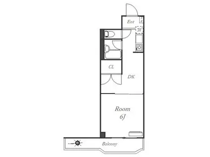 パークコートZAMA(1DK/4階)の間取り写真