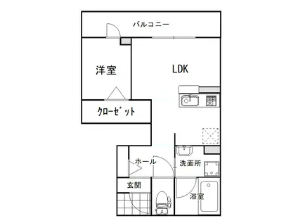 セリシエール陣内(1LDK/1階)の間取り写真