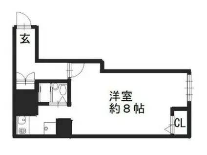 Z BLD(ワンルーム/3階)の間取り写真