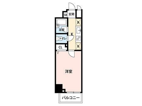 マイナビSTAY飯田橋(1K/10階)の間取り写真