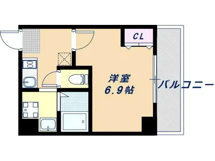 M.SMILE.KEI(1K/2階)の間取り写真