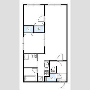 BRIGHTON COURT N20(2LDK/4階)の間取り写真