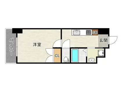 NO.122 ETERNITY NISSEKI STREET(1K/3階)の間取り写真