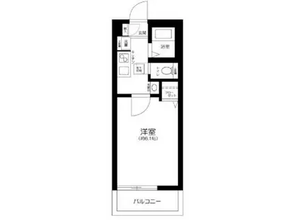 レーヴ中村橋(1K/1階)の間取り写真