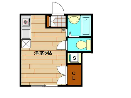 七島ヒルズ(1K/1階)の間取り写真