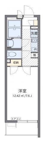 ドエル 大久保B(1K/3階)の間取り写真
