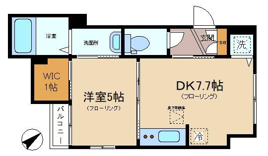 T・M・F・Y・荻窪(1DK/1階)の間取り写真