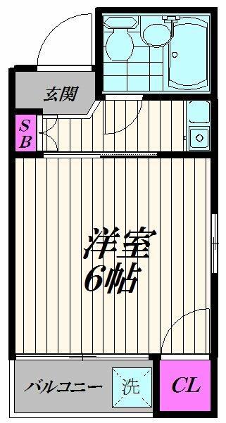 MAISON SUGITA(1K/2階)の間取り写真