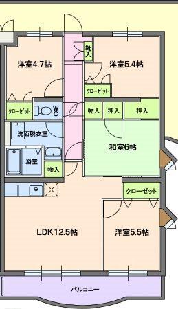 プリマベーラ(4LDK/4階)の間取り写真