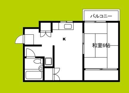 朝日プラザ高津III(1LDK/5階)の間取り写真