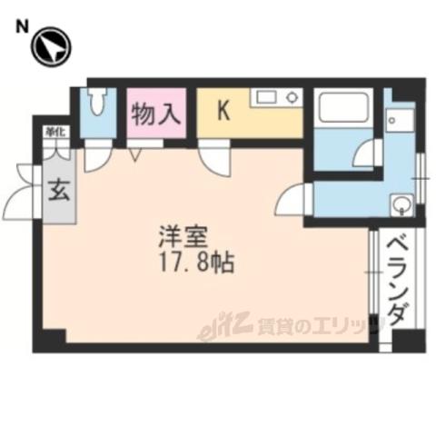 SUCCEED吉祥院(1K/5階)の間取り写真