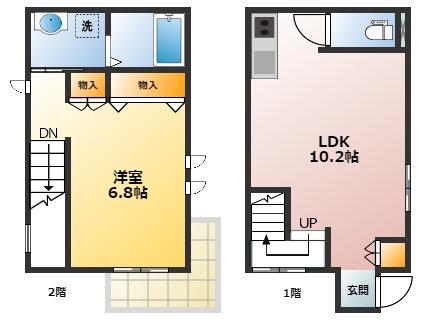 メゾンエスト(1LDK/1階)の間取り写真