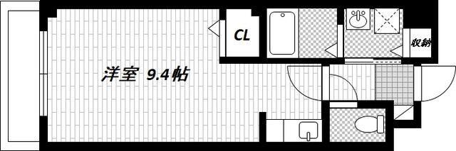 リフティ北町A(ワンルーム/1階)の間取り写真
