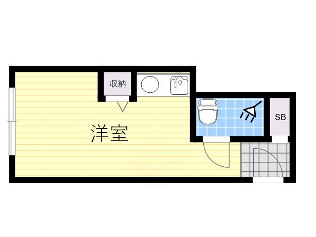 プランドール(ワンルーム/2階)の間取り写真