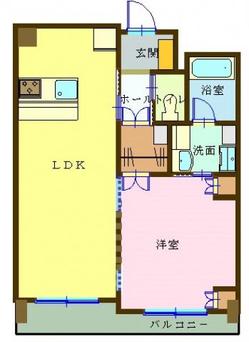 フェリーチェ(1LDK/2階)の間取り写真