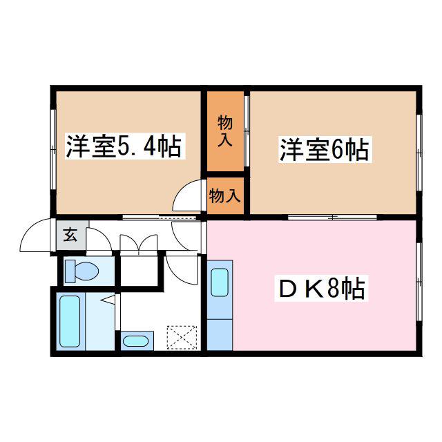 SEPIANS TANAKA(2DK/1階)の間取り写真