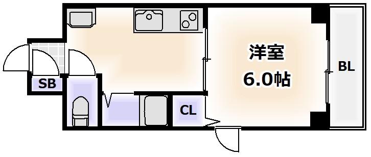 チコ・アドニス(1K/4階)の間取り写真