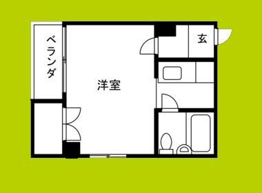 シティライフ大正(1K/3階)の間取り写真