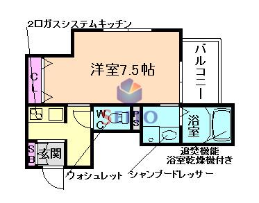 榮マンション(1K/2階)の間取り写真