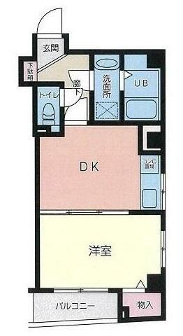 ドアーズ伊勢佐木(1DK/2階)の間取り写真