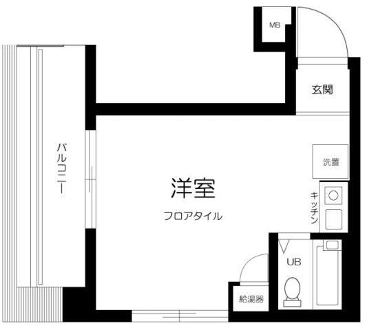日興パレスビル渋谷(ワンルーム/3階)の間取り写真