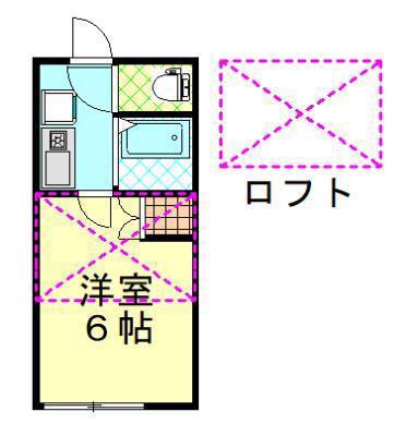 レオパレス川元開和町第3(1K/2階)の間取り写真